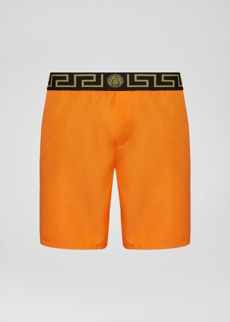 Pantaloni Scurti Inot Versace Greca Border Barbati | PDXQBWF-50